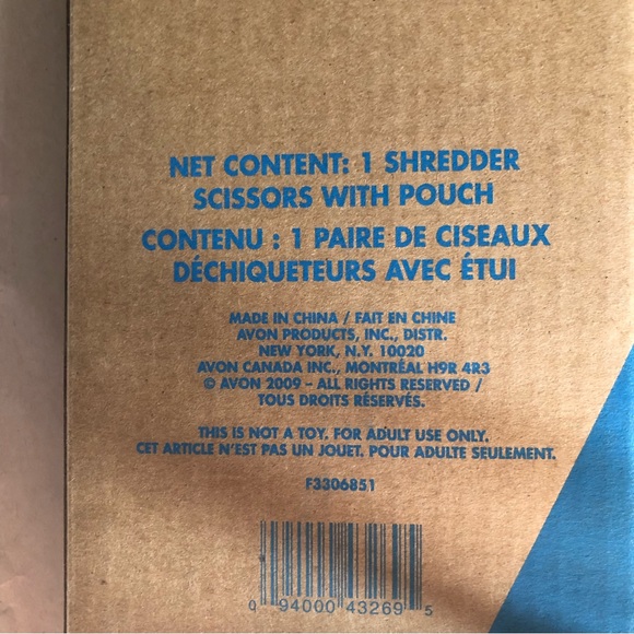 2009 Avon Blue Shredder Scissors with Matching Blue Pouch - Picture 6 of 9